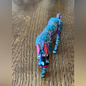 Hand painted Mexican Wolf